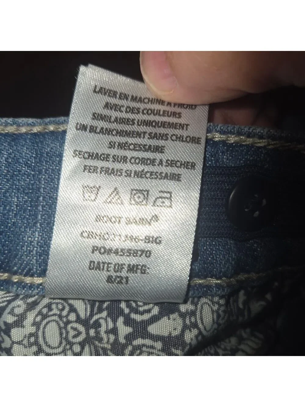 Cody James Youth 14R Straight Leg Western Stretch Jeans Light Wash